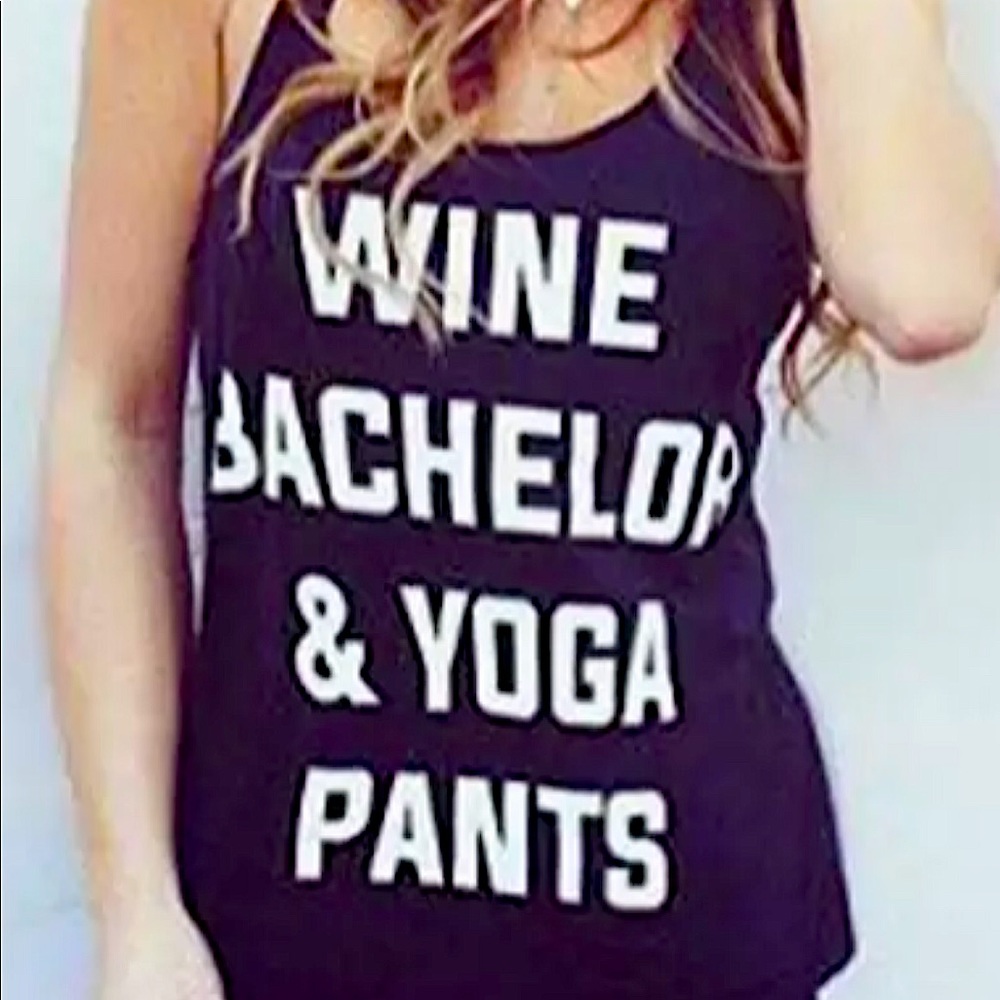 Wine Bachelor & Yoga Pants Tank